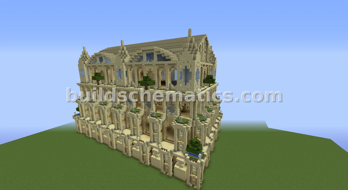 Gothic Egyptian Temple with Islamic Touches — view 2