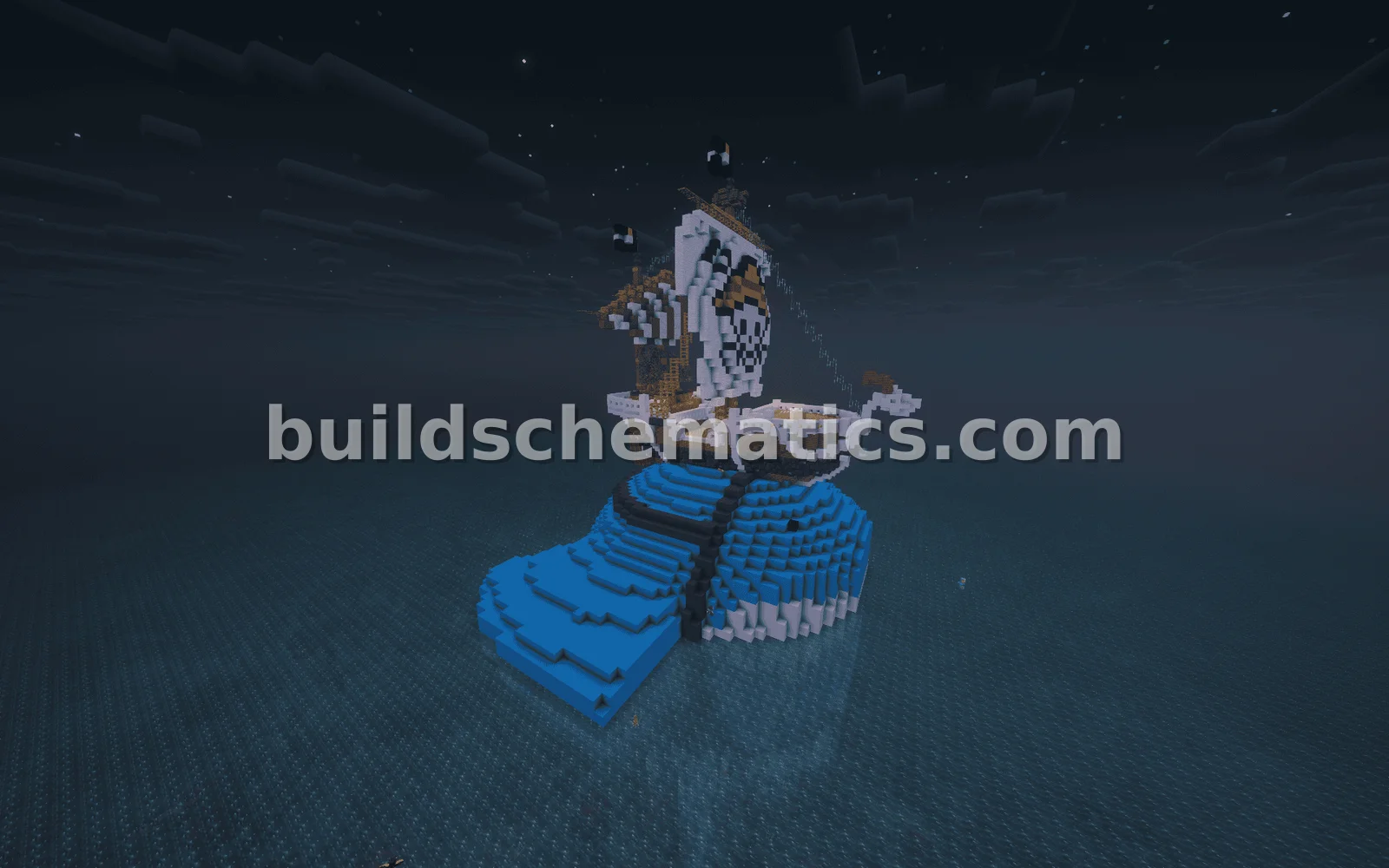 Pokemon Wailmer Carrying One Piece Going Merry Ship — view 5