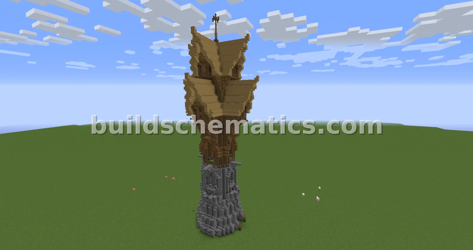 Fantasy Wizard Tower Structure — view 3