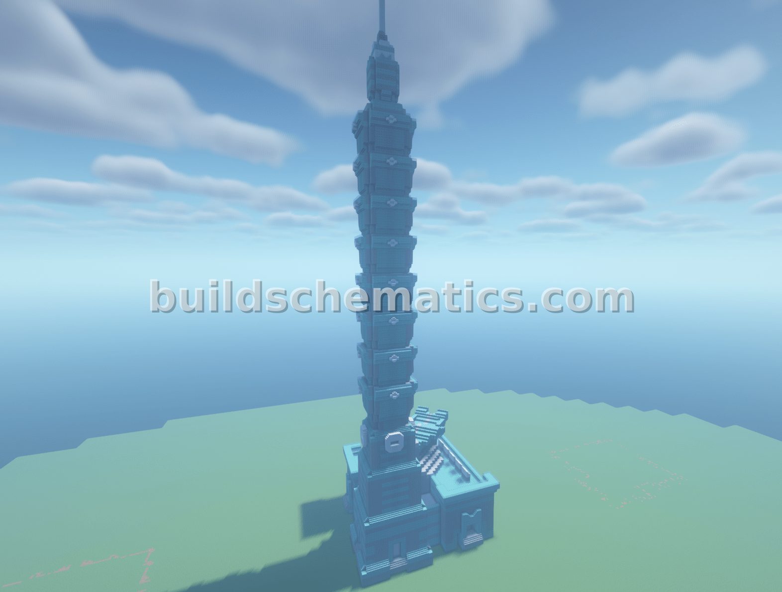 Taipei 101 Minecraft Replica