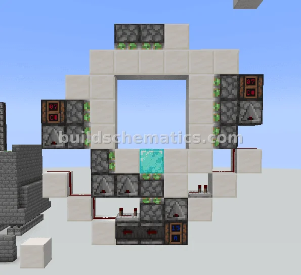 Minecraft 3x3 Door Schematic