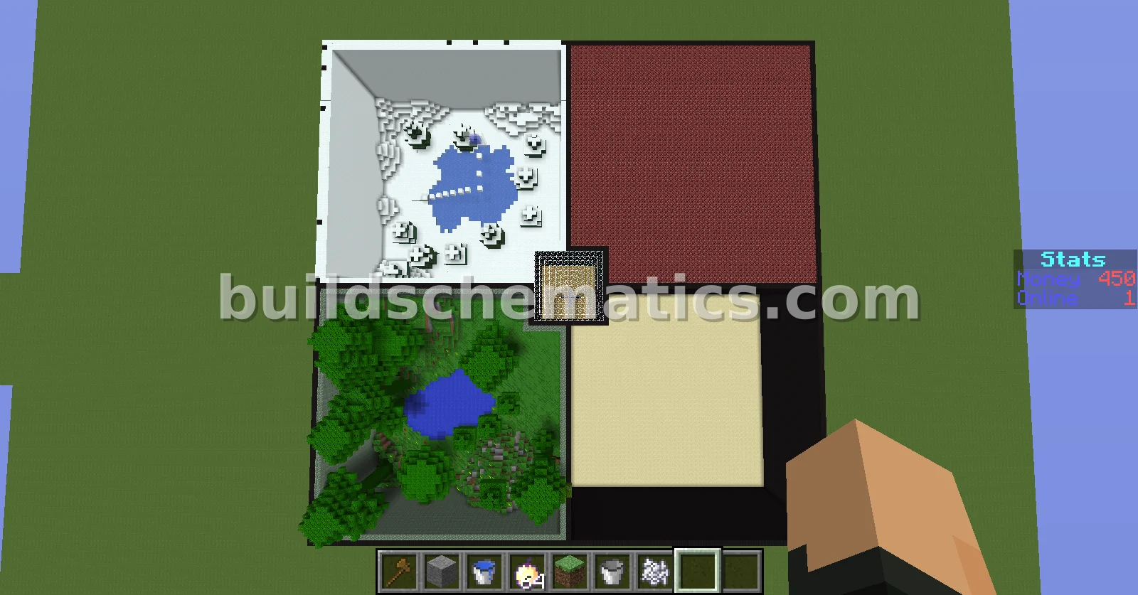 PvP Arena With Four Distinct Biomes