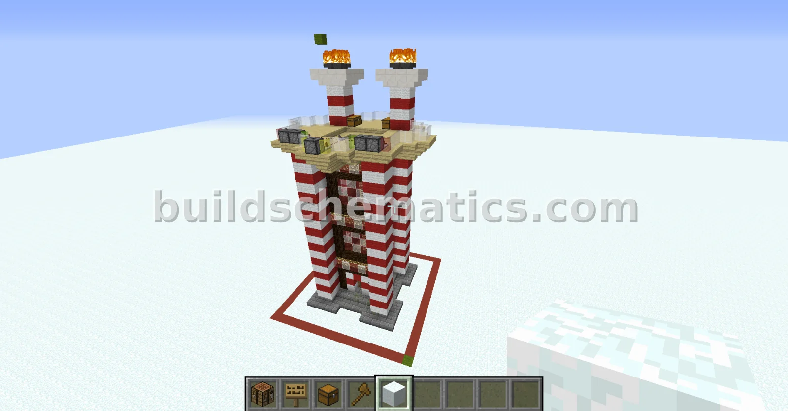 Firework Tower With Command Block