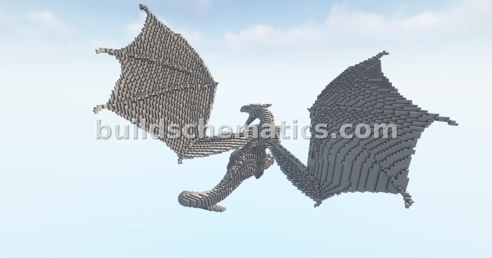 Minecraft Dragon Angry Statue Build