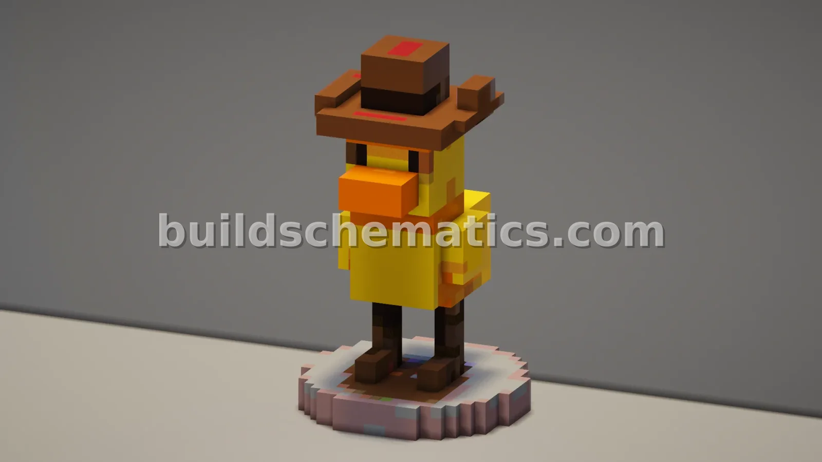 Yellow Friend Minecraft Build