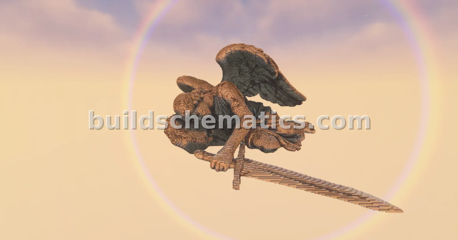 Reclining Angel Statue Minecraft
