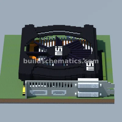 MSI GeForce GTX 960 Graphics Card Pixel Art — view 3