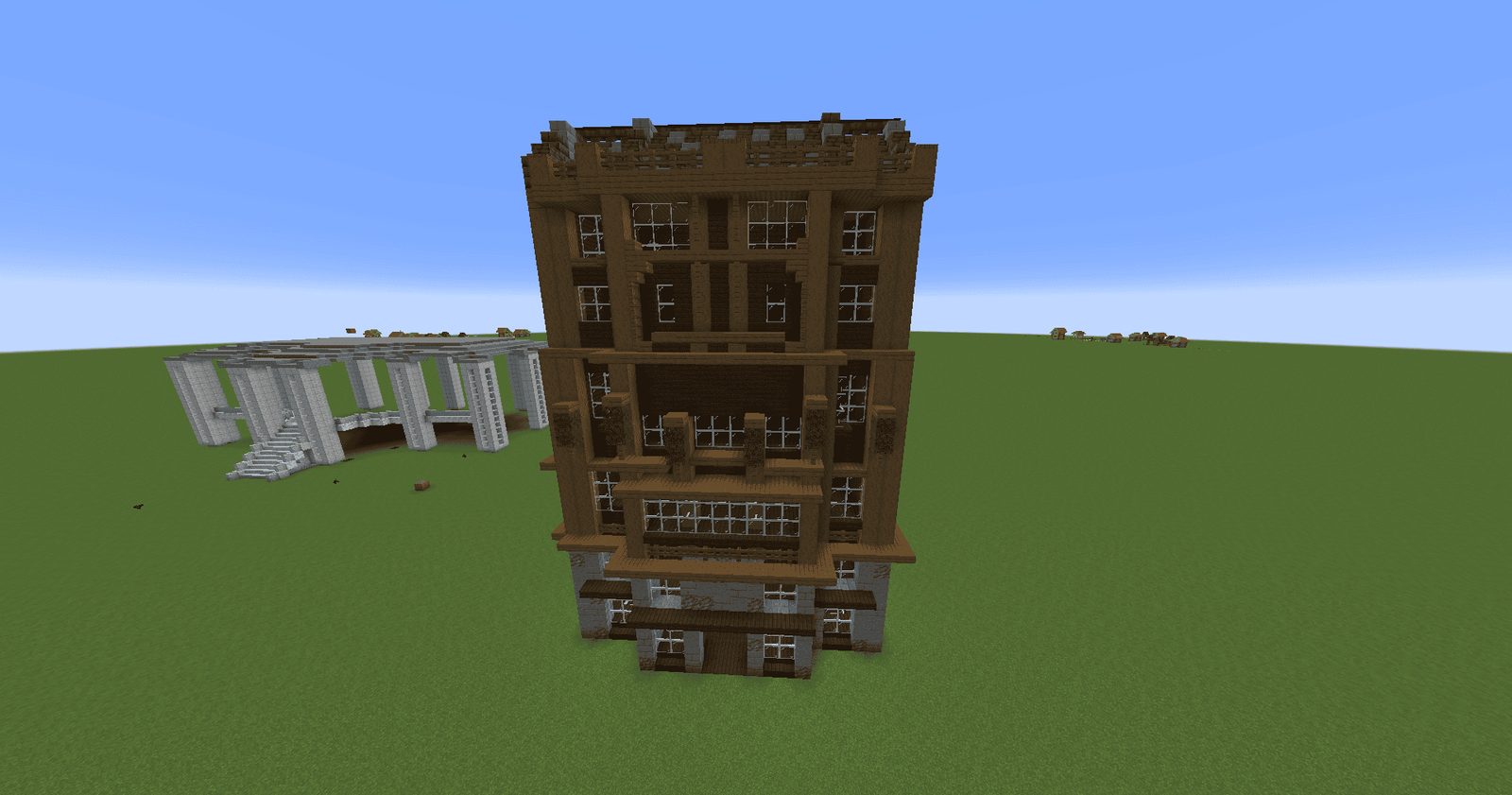 Six-Story Wooden Apartment Building