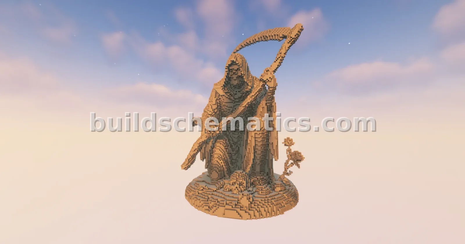 Reaper 7 Statue Minecraft Build — view 4