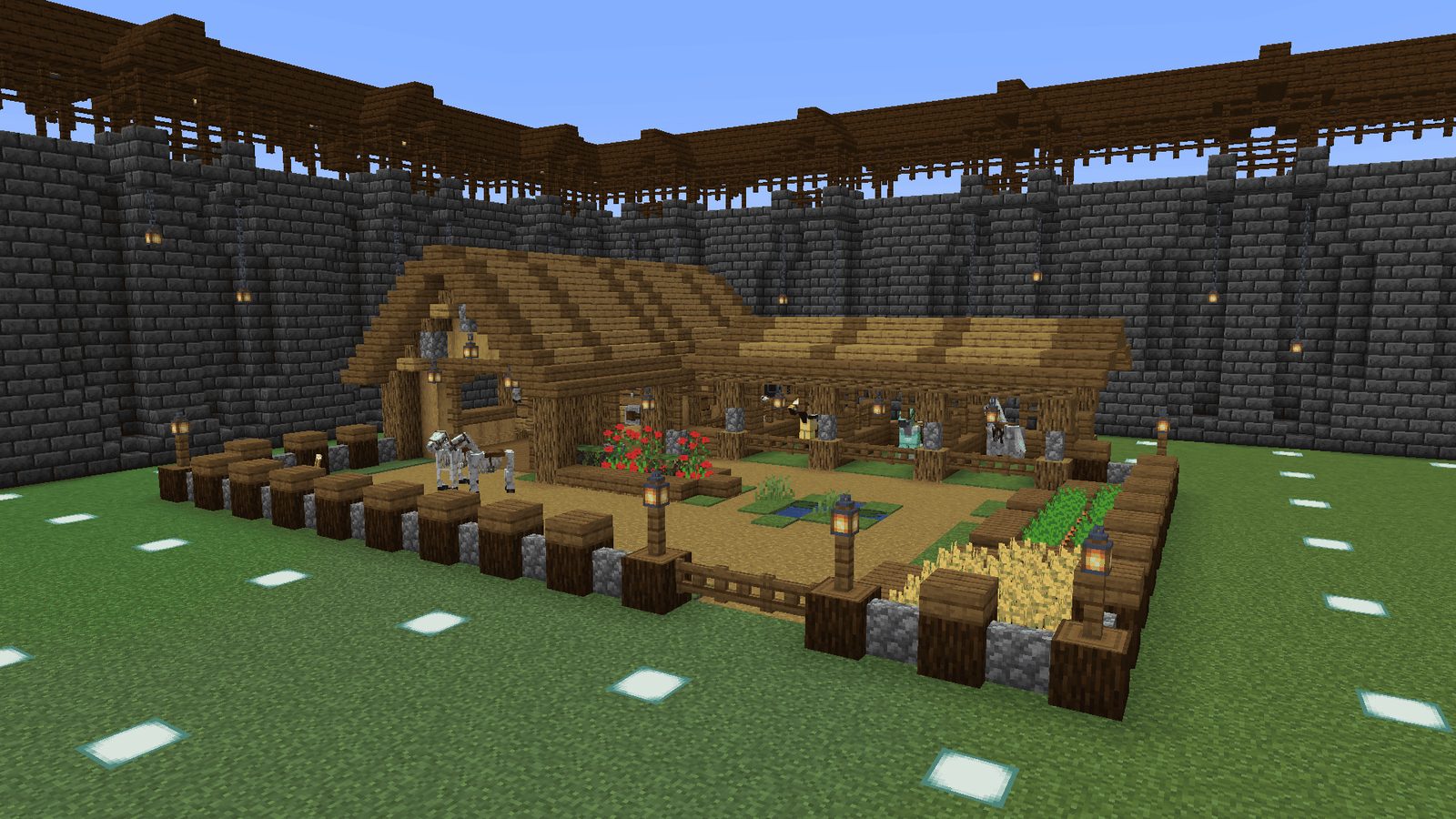 Spacious Oak Barn for Survival