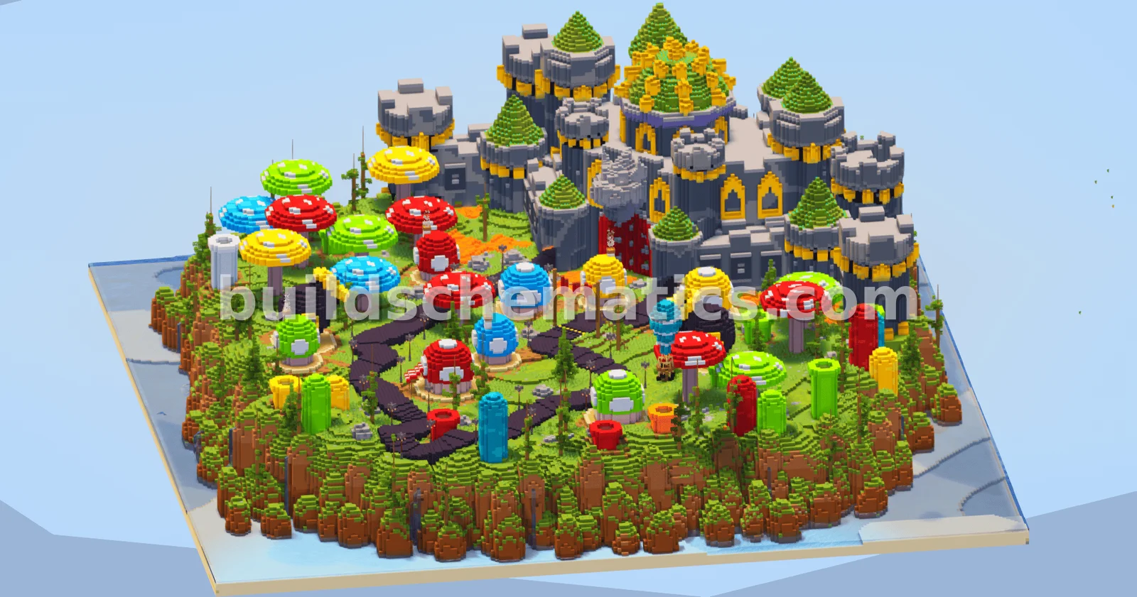 Mario Kart Bowser Castle Map 250x250 — view 3