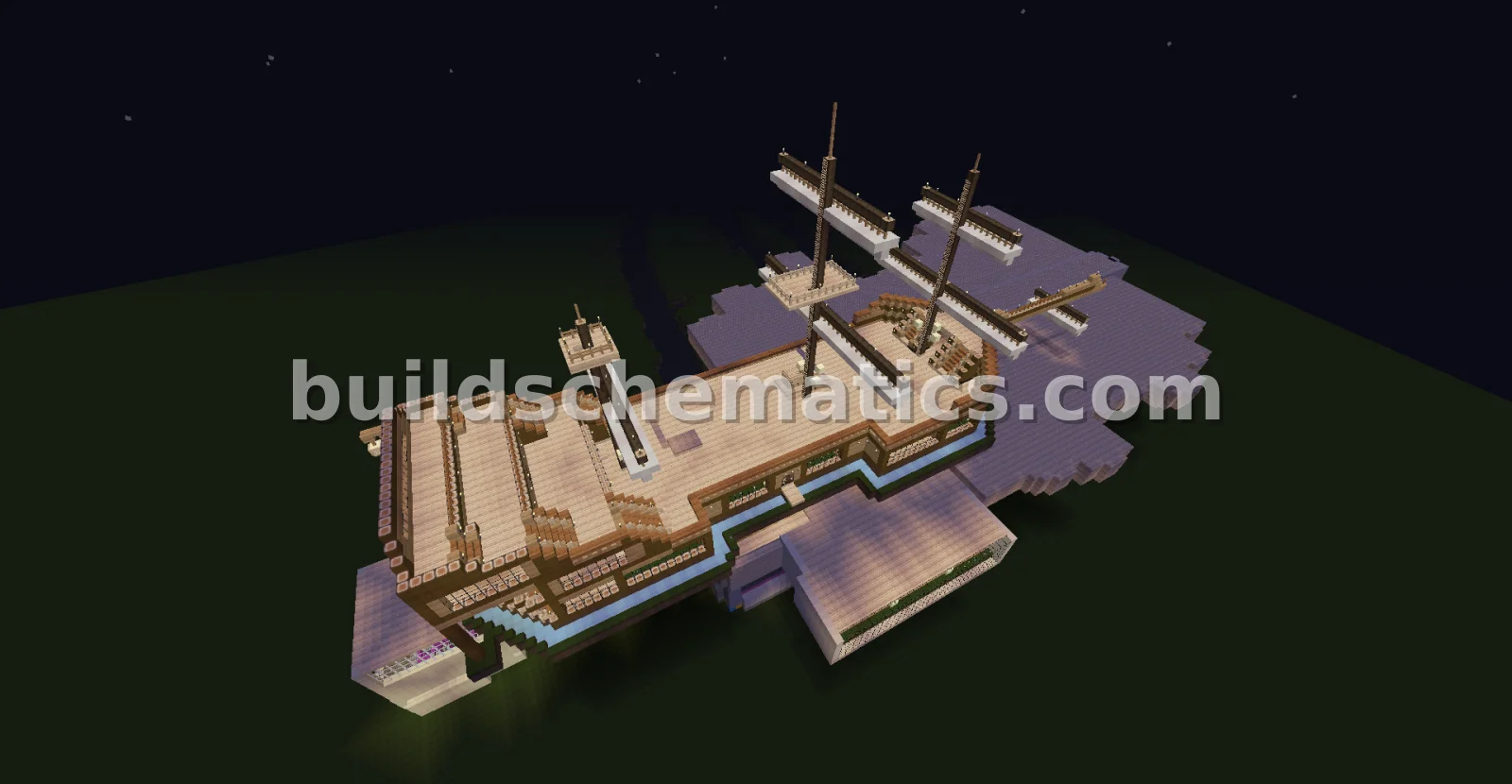 Warehouse Storage Ship with Farms