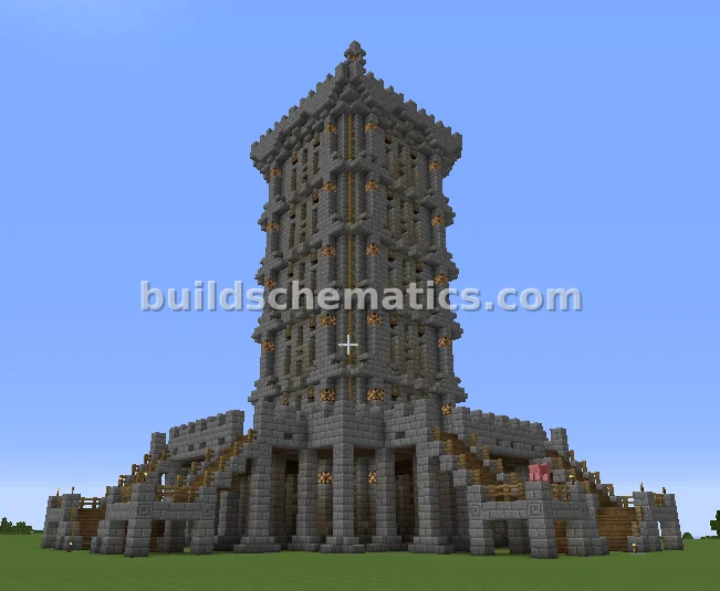 Medieval Spawn Tower with Winding Staircase — view 2
