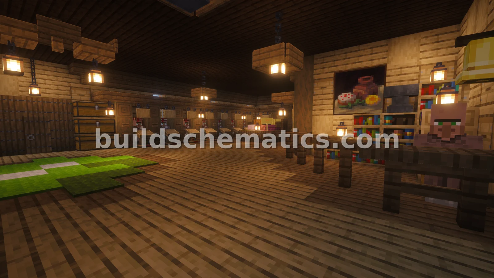 Rustic Trading Hall for 60+ Villagers — view 5