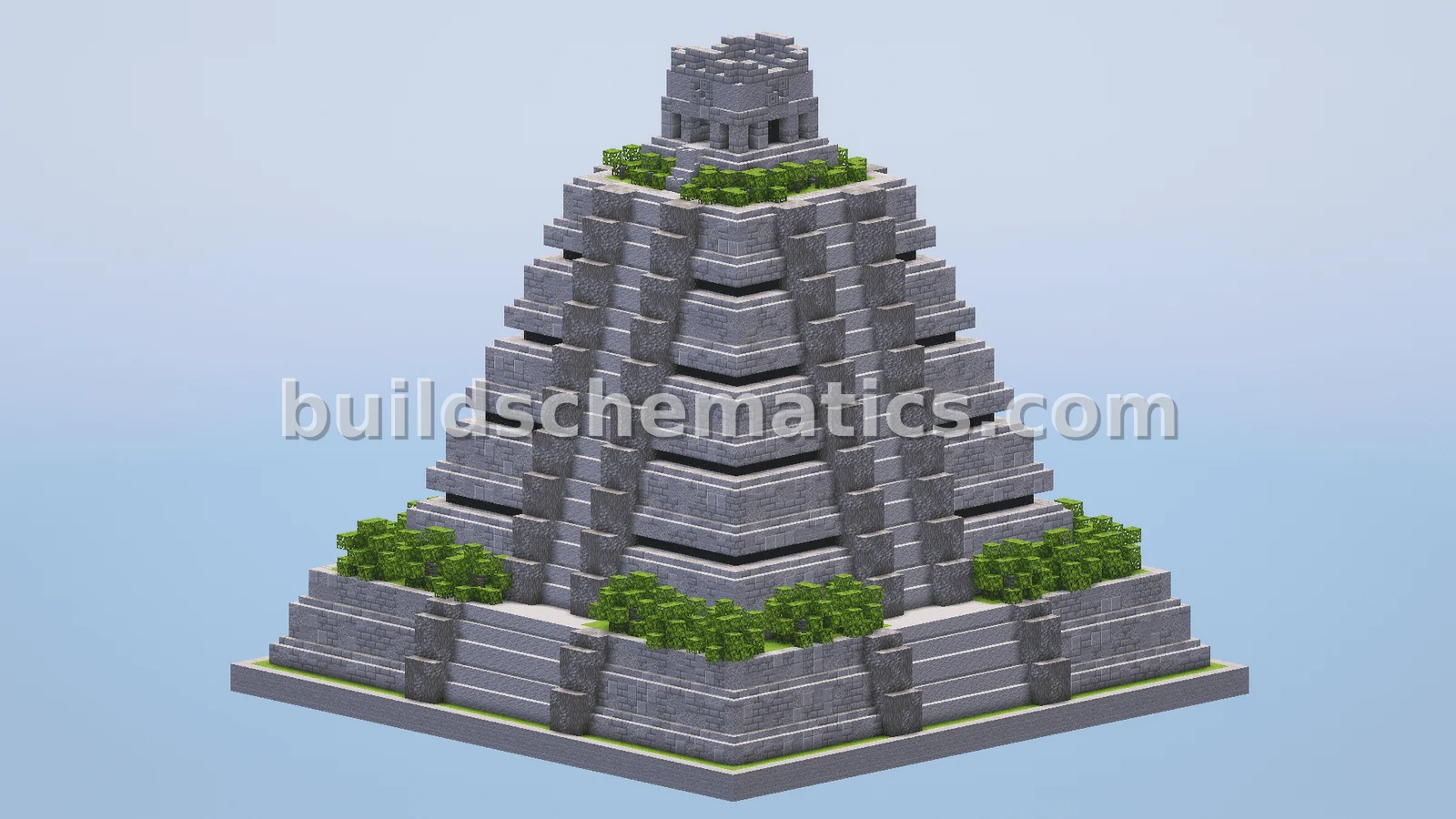 Ancient Mayan Pyramid Temple Structure