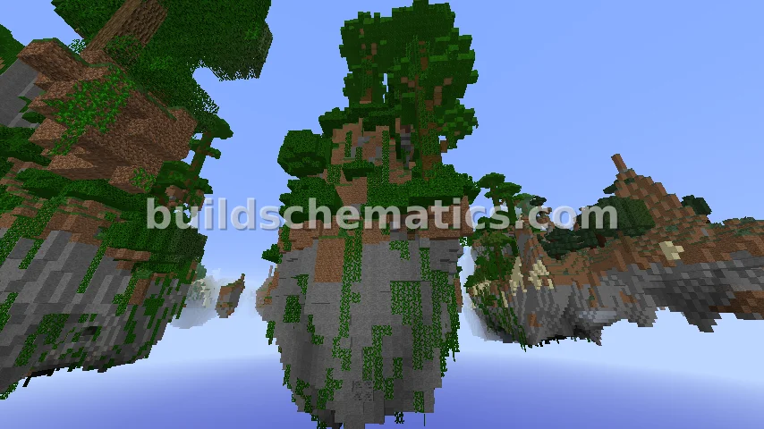 Jungle Floating Island with Ores