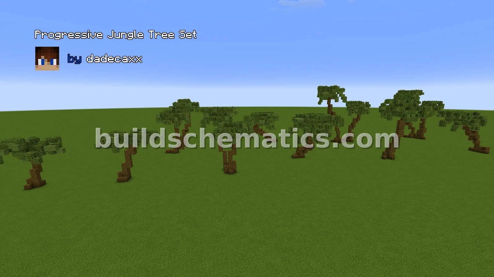 Custom Jungle Tree Asset Pack for Minecraft Landscaping — view 3