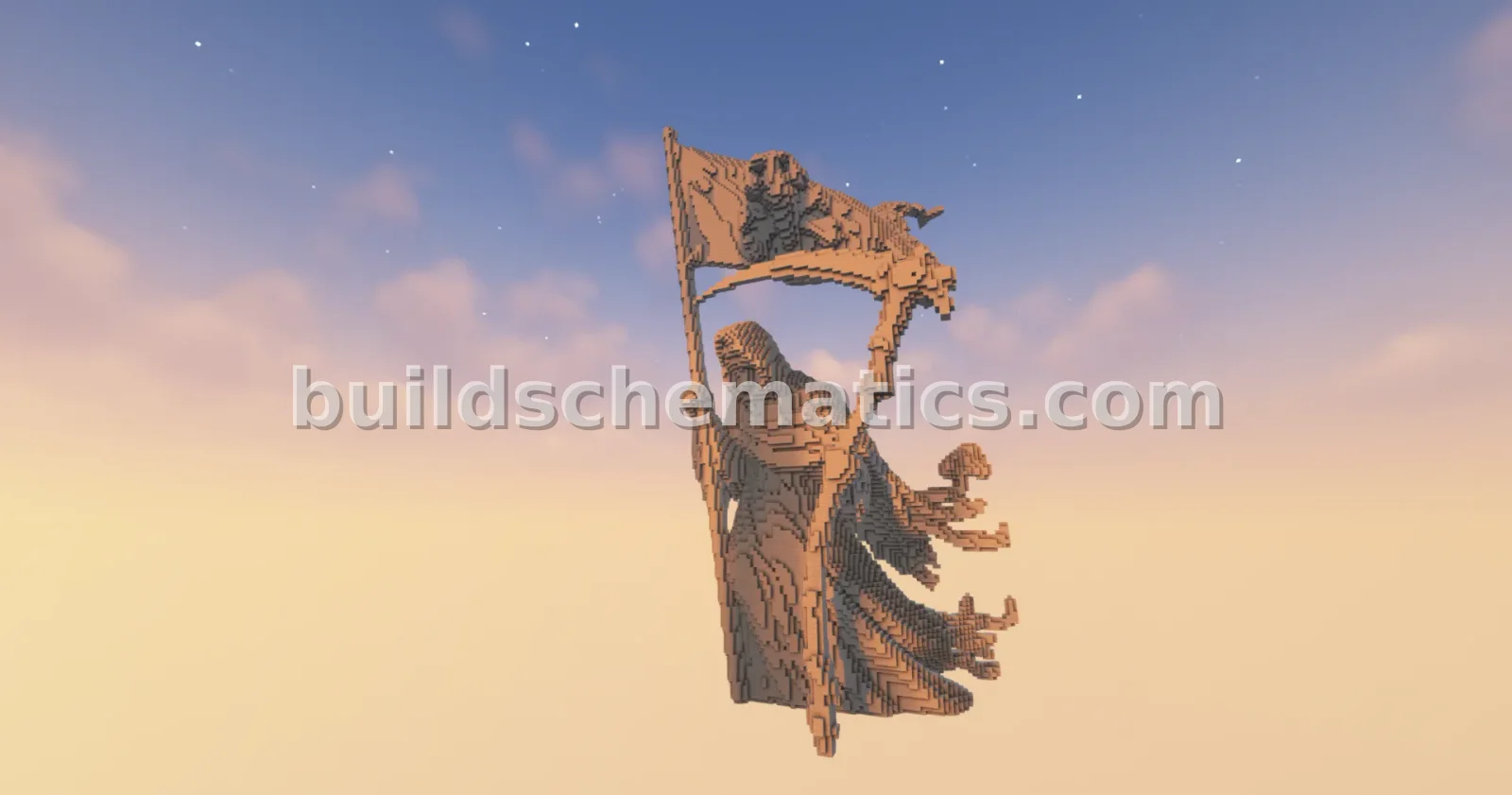 Massive Pirate Reaper Statue — view 2