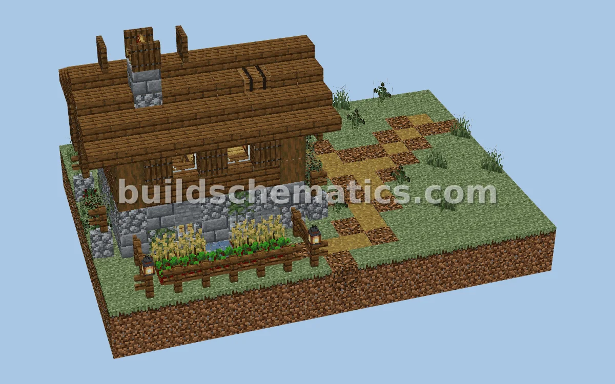 Taiga House Minecraft Build