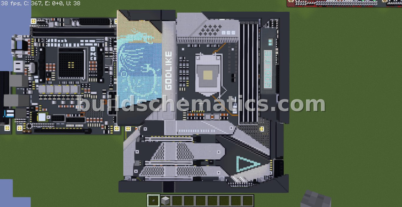 MSI Z590 GODLIKE Motherboard Recreation — view 2