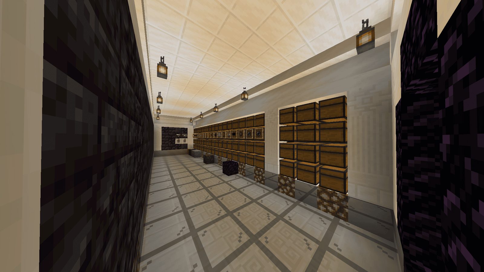 Piglin Gold Farm With Storage — view 2