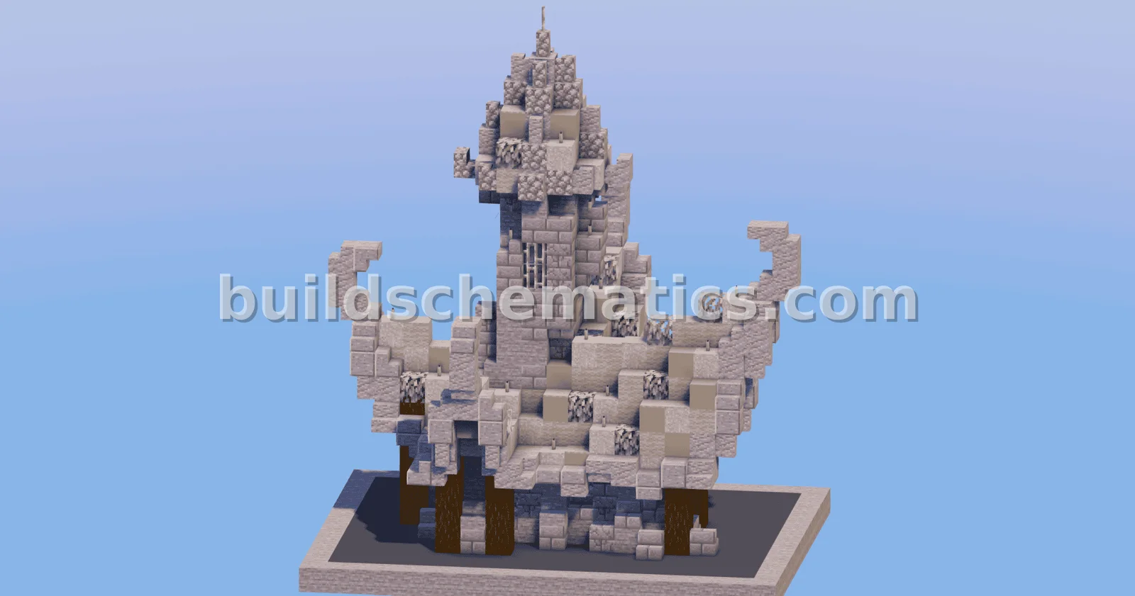 Light Gray Medieval Fantasy House