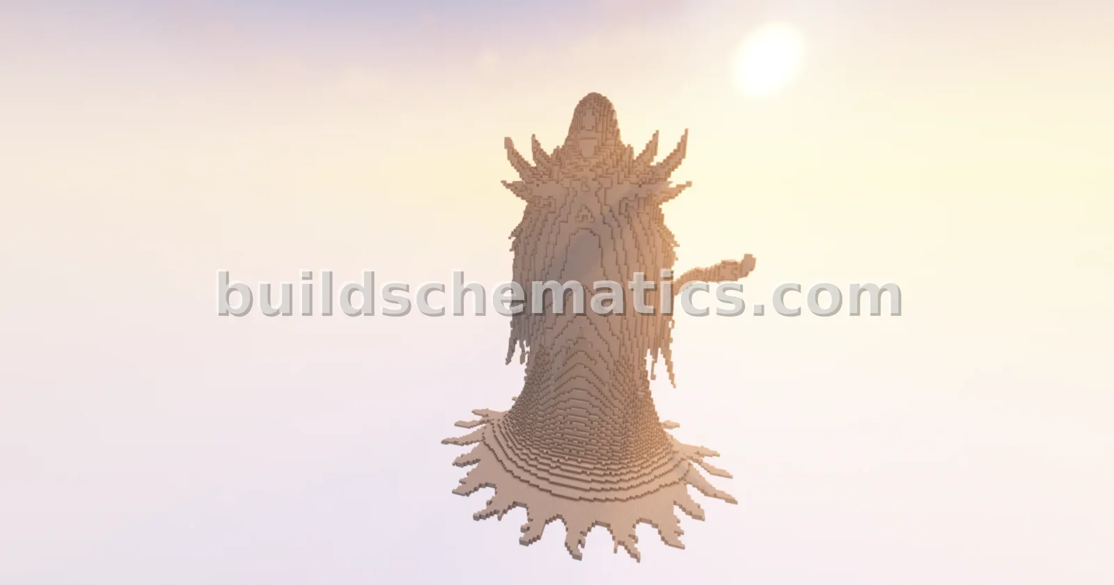 Reaper Nyx Statue Minecraft Build — view 4