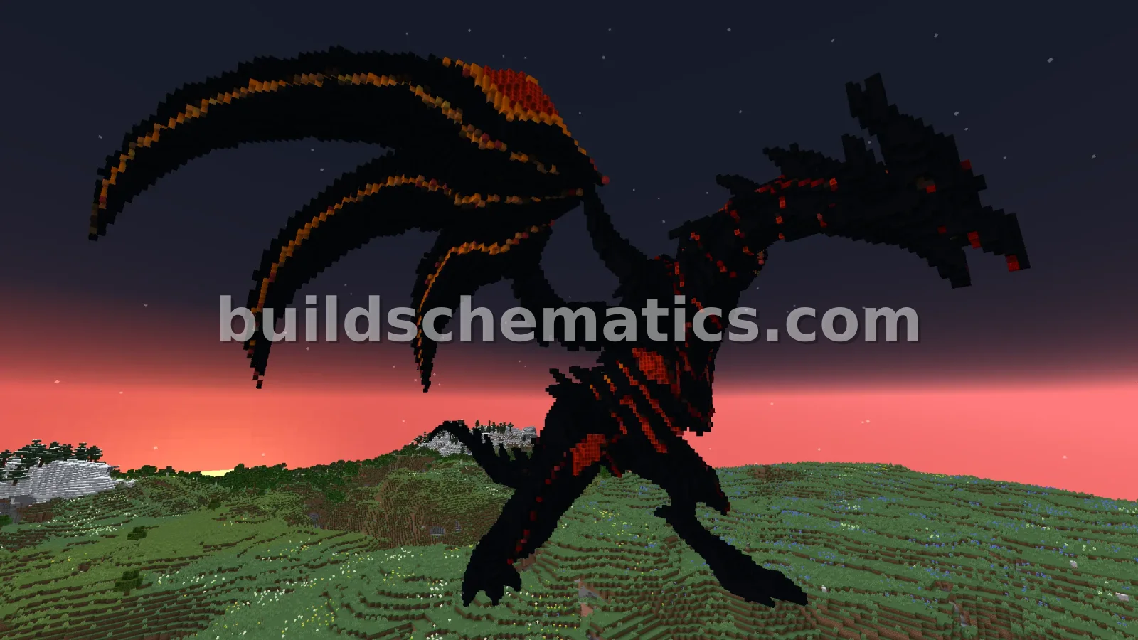 Red-Eyes Dragon Statue Mega Build — view 3