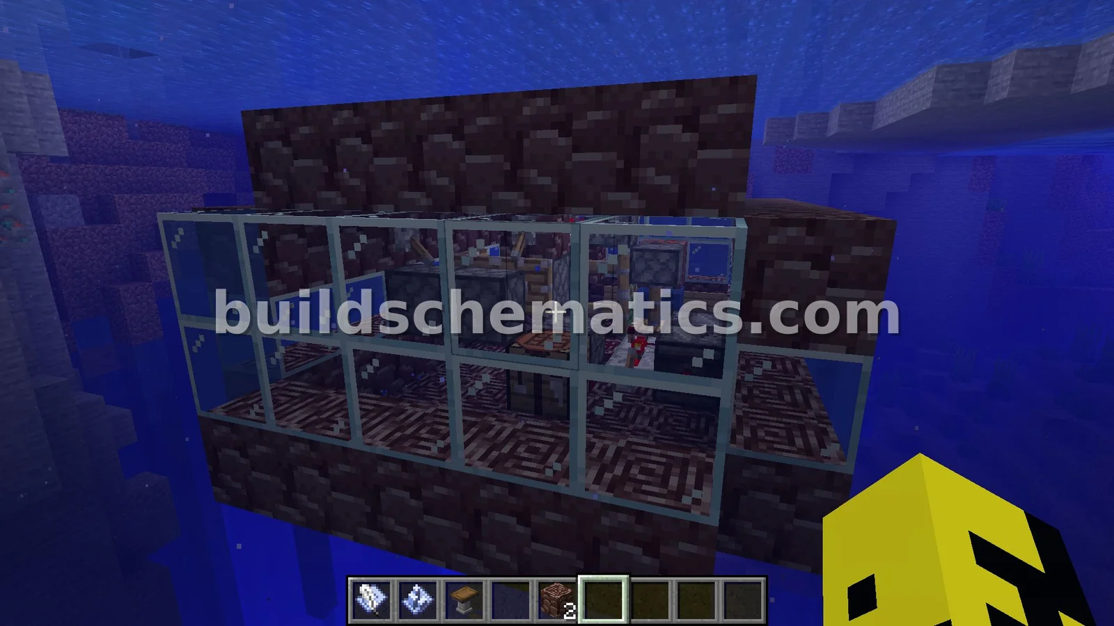 Water and Ancient Debris Submarine