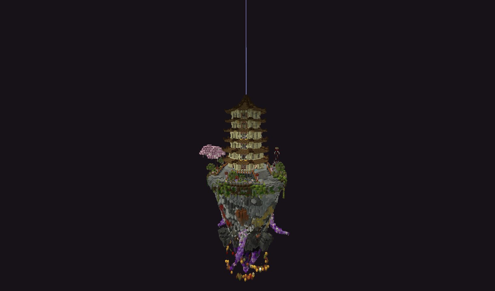 Floating Pagoda Island Structure