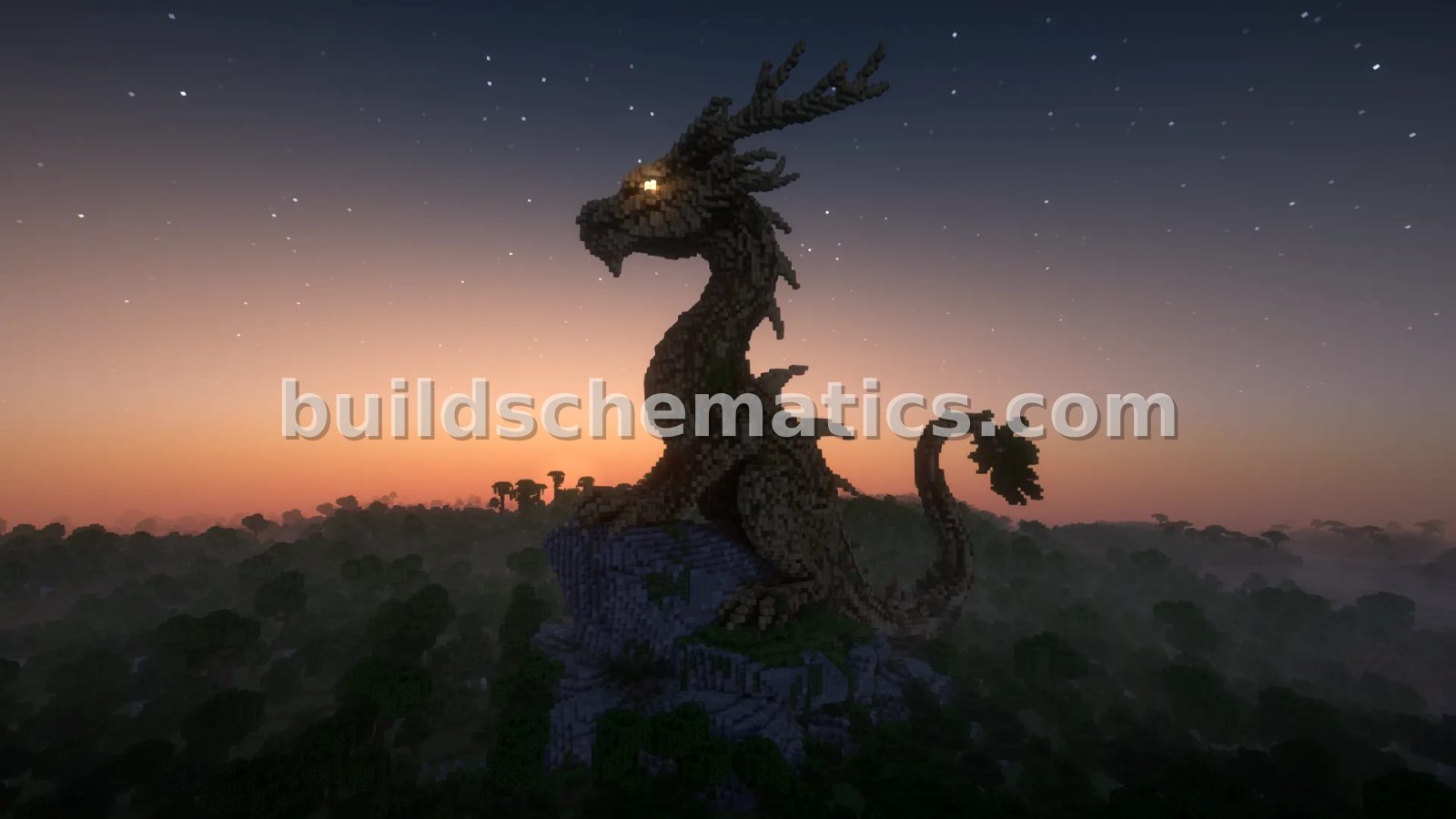 Forest Dragon Statue – Large Organics Build — view 3