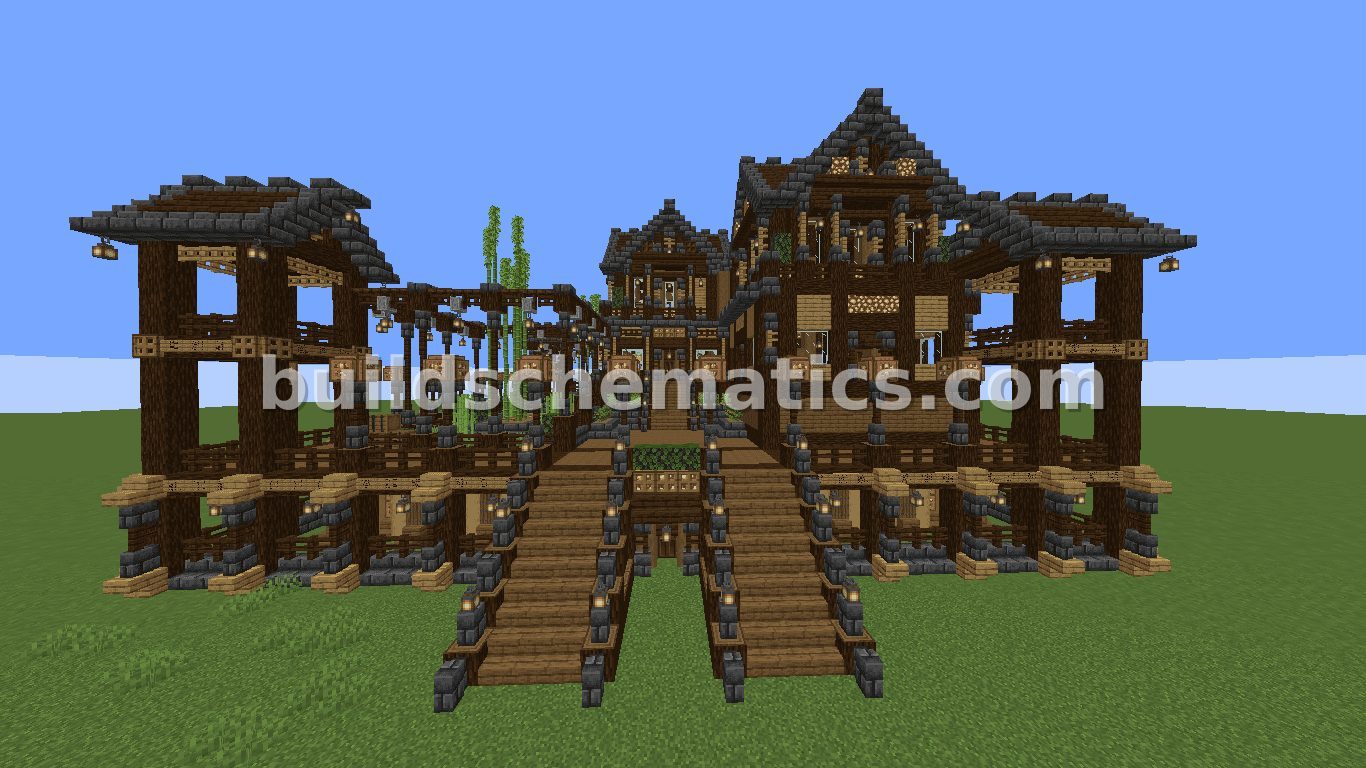 Massive Dark Oak Medieval Mansion