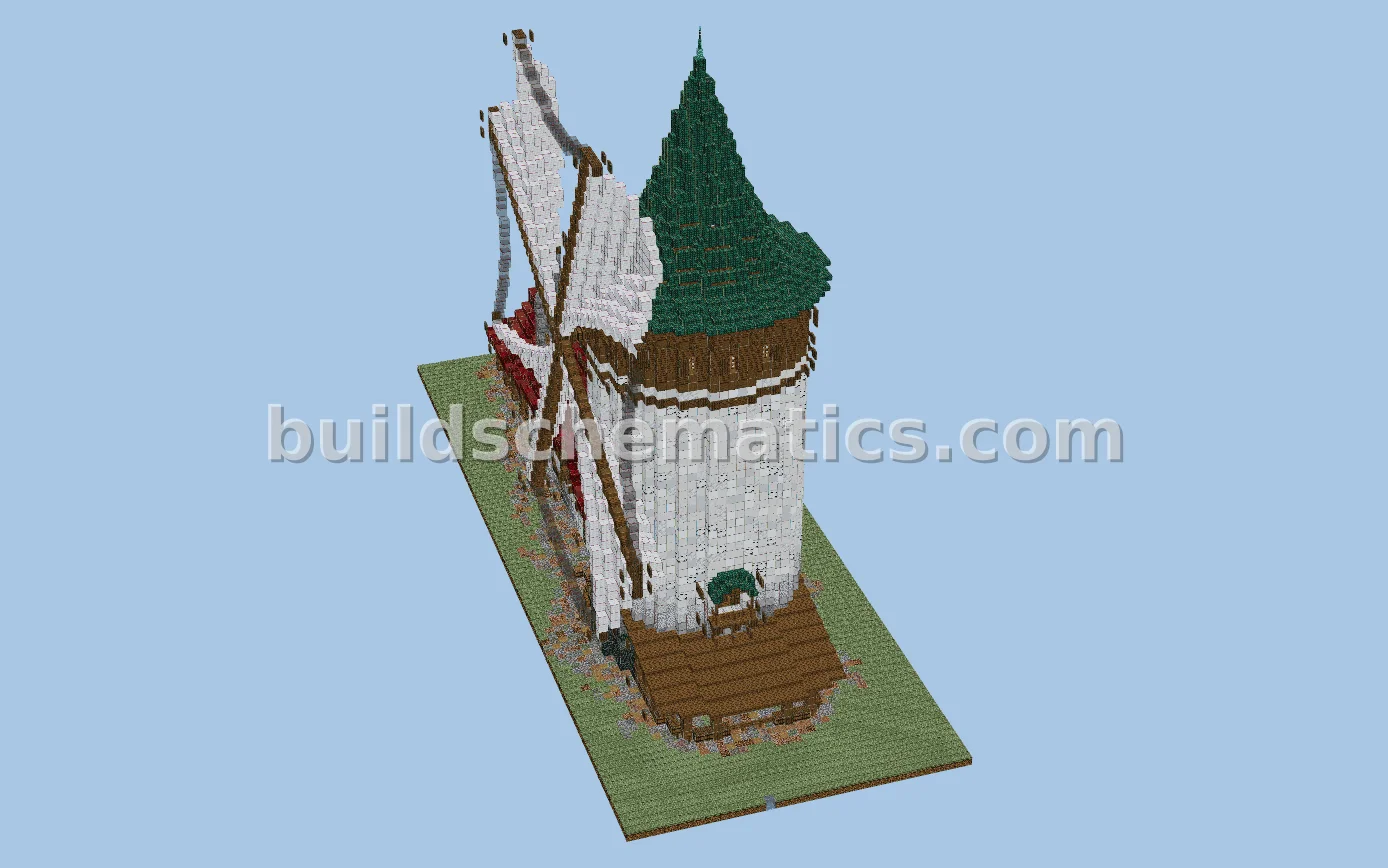 Rustic Windmill House Sake Build