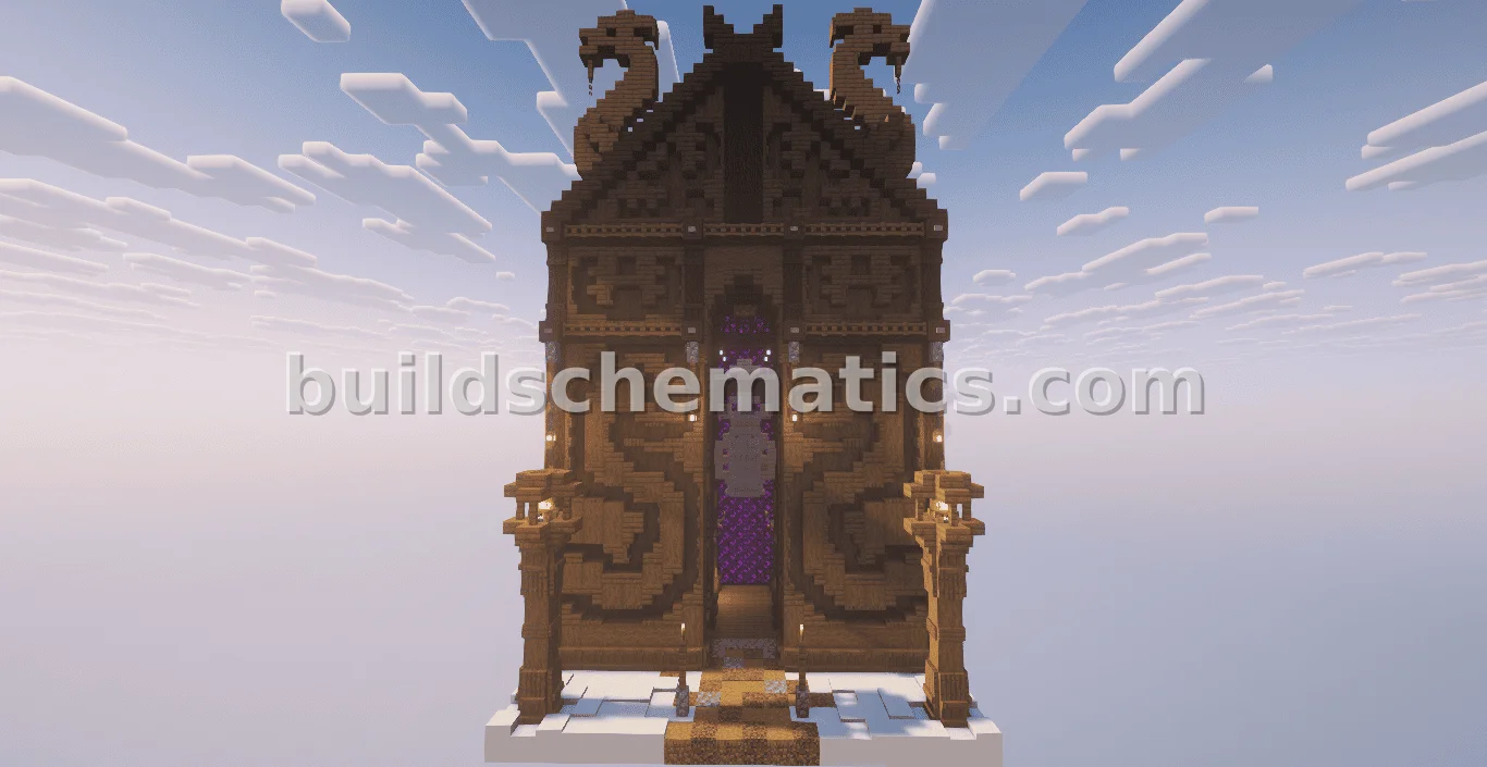 Viking Style Redstone Portal — view 2