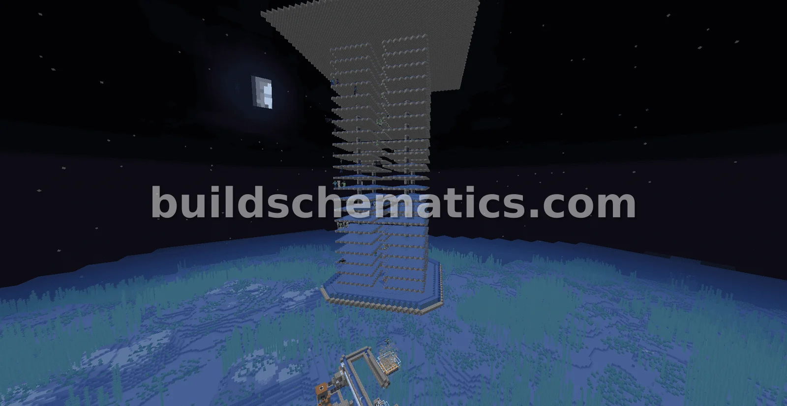 Automated Mob Farm for Resources — view 2