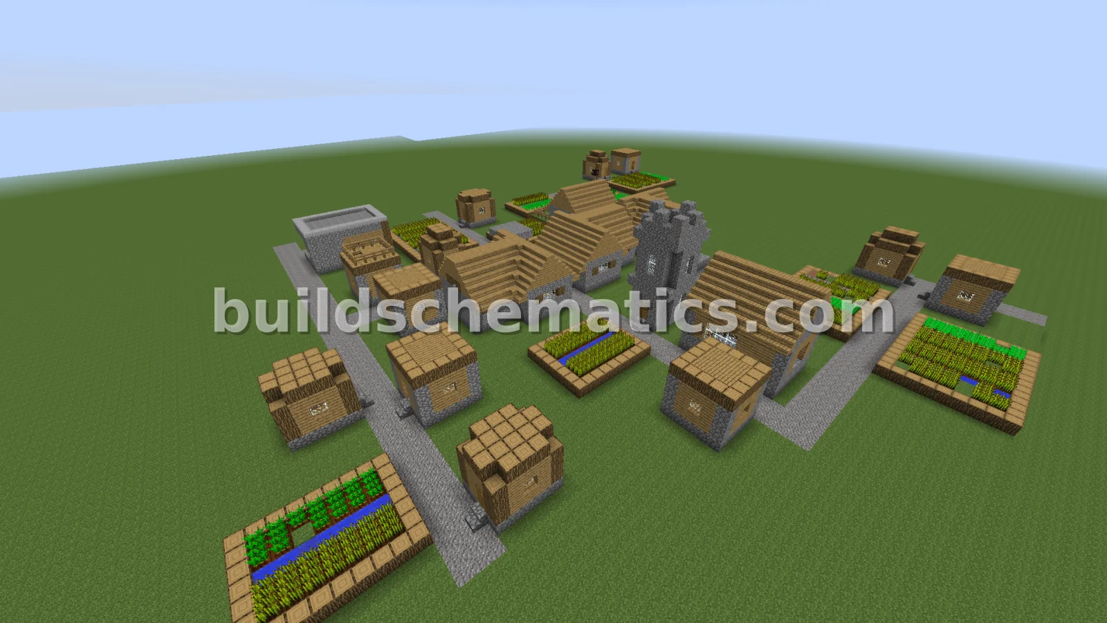 Minecraft Village with Blacksmith