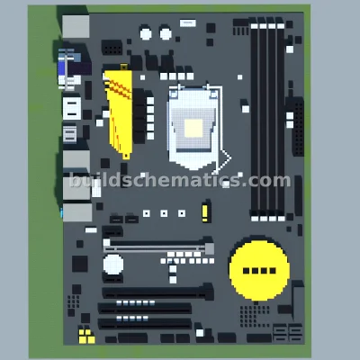 ASUS H170-PRO/CSM Motherboard Pixel Art — view 3