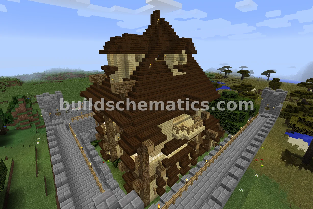 Lord Keep Castle with Farms — view 2