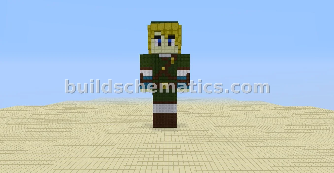 Link Pixel Art Statue
