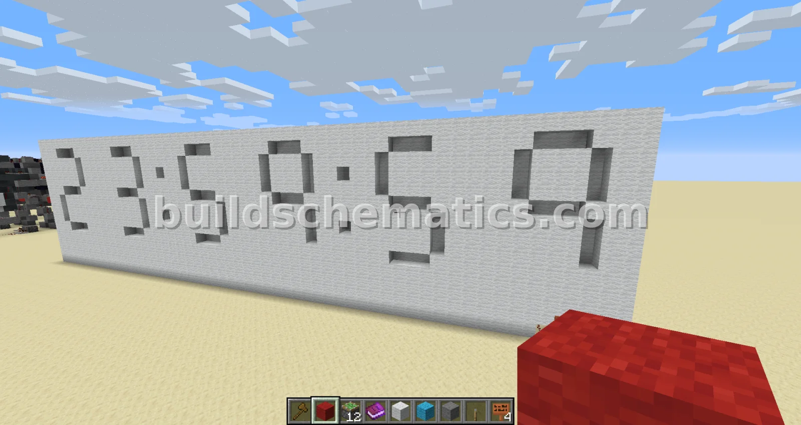 Minecraft 24 Hour Clock Mechanism