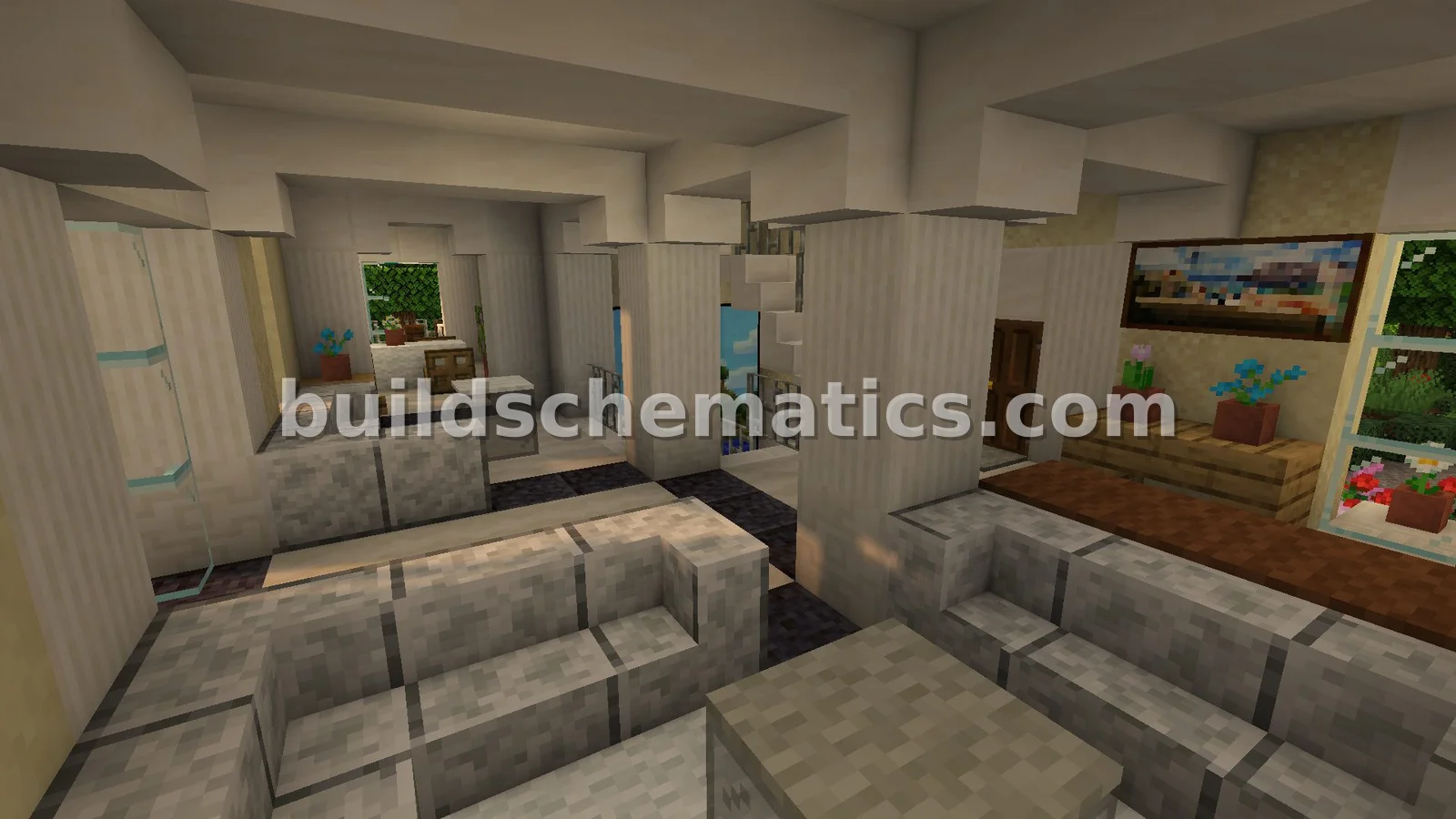 Mediterranean Villa - Furnished Interior — view 3