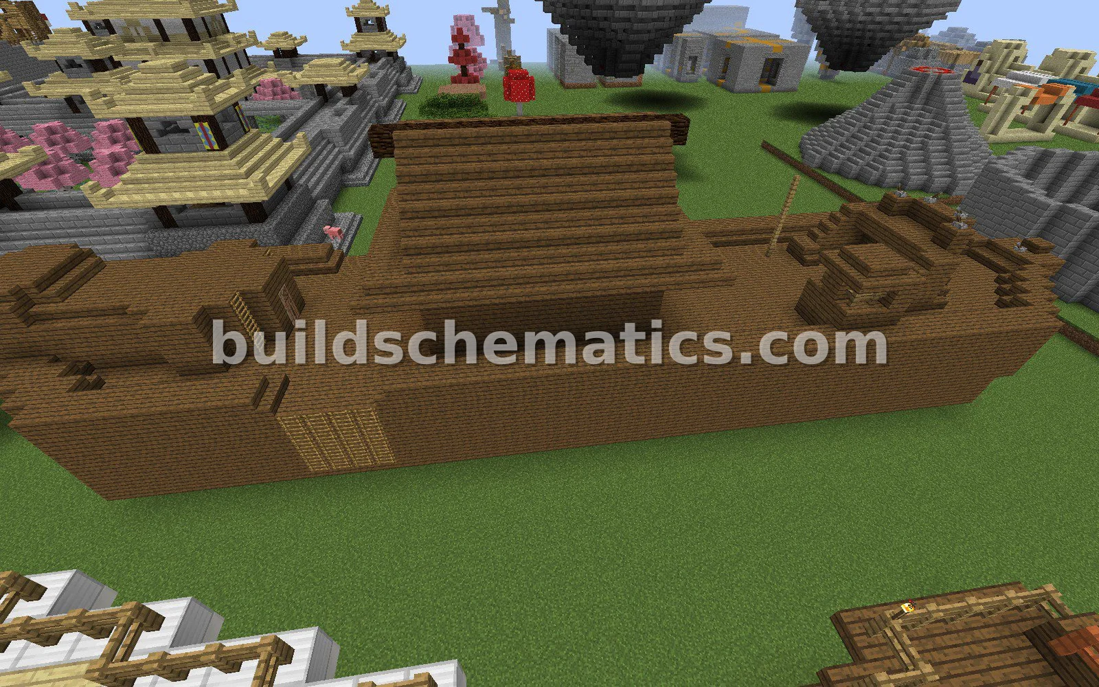 Wooden Ark Ship with Quarters