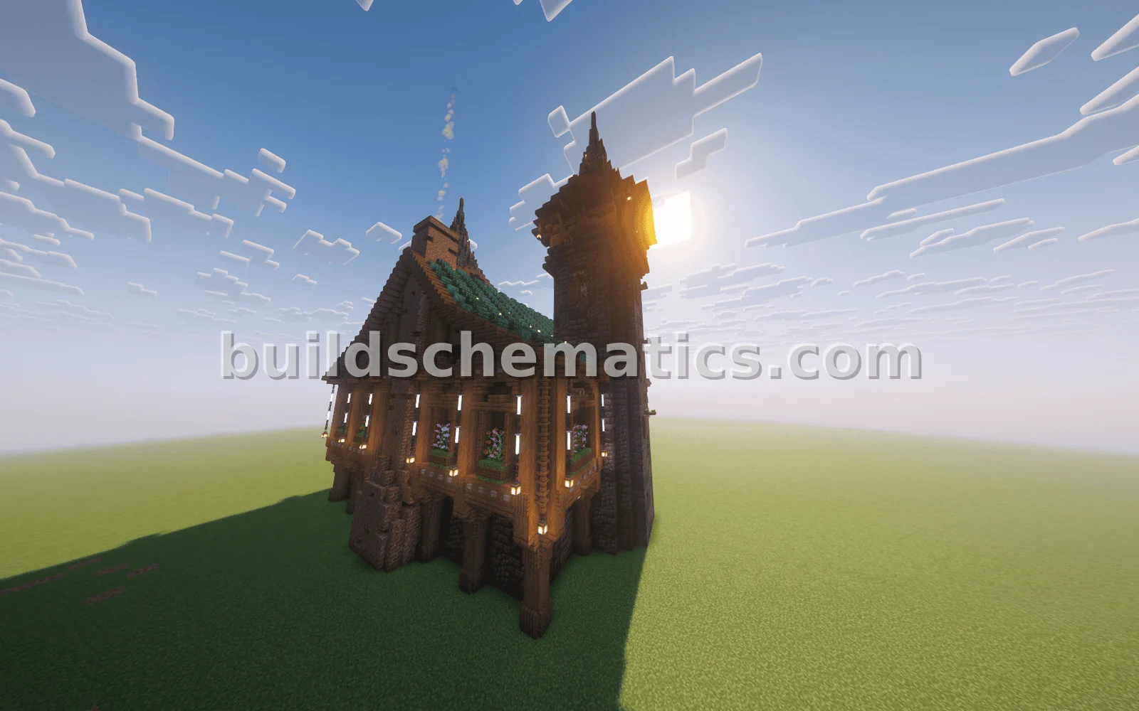 Detailed Fantasy Medieval Manor Build — view 5