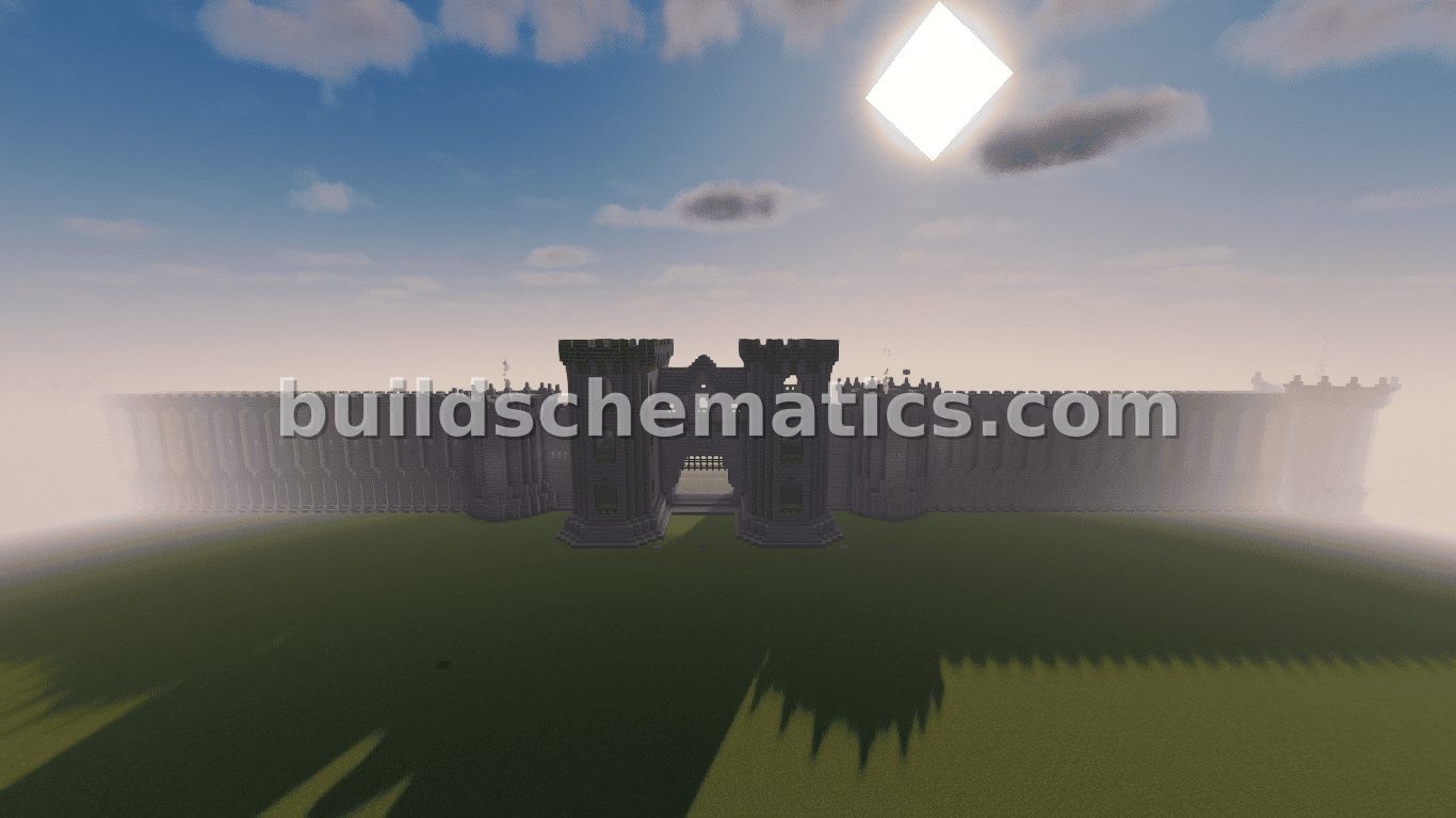 Imposing Medieval Wall Entrance — view 3