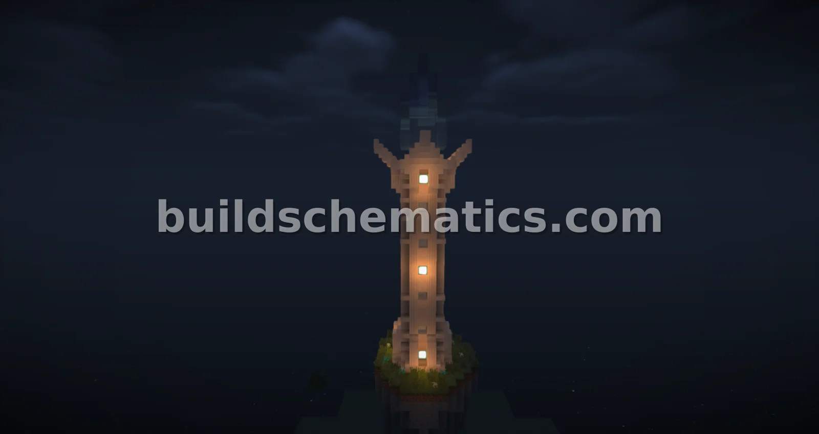 Blue Flame Tower with Furnishings — view 4