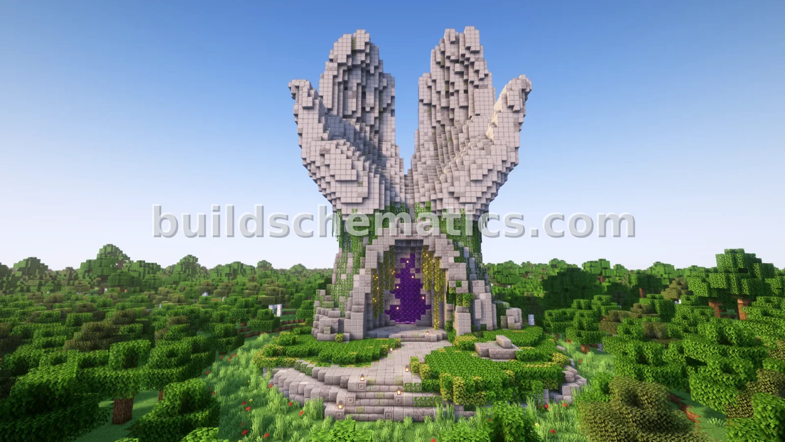 Nether Portal Statue - Praying for Rain Build — view 4