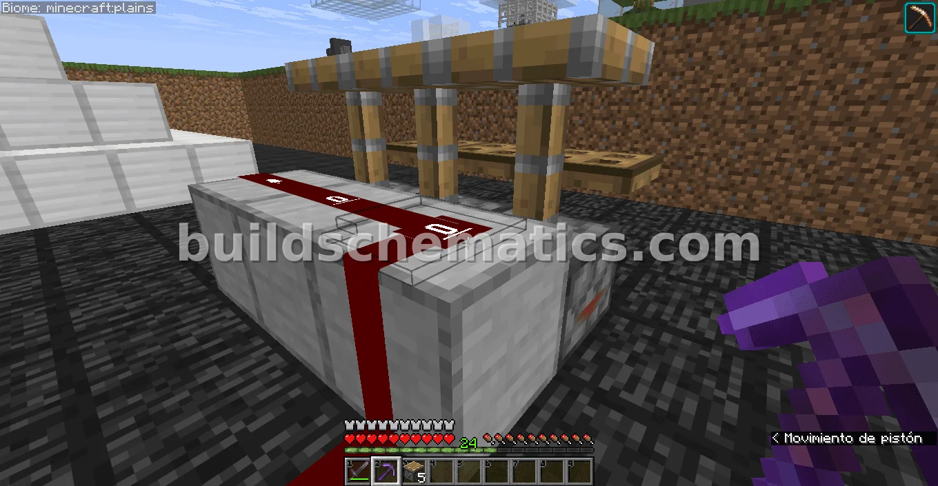 Bedrock Breaker Redstone Machine — view 2