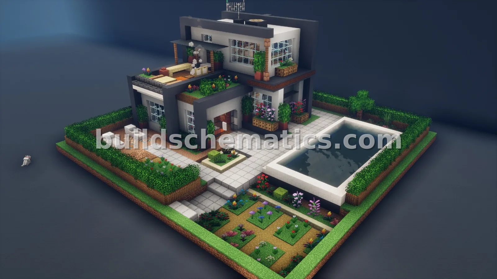 Modern House Schematic for Minecraft — view 5