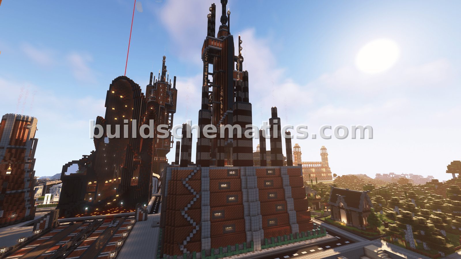 Steampunk Skyscraper Model — view 3