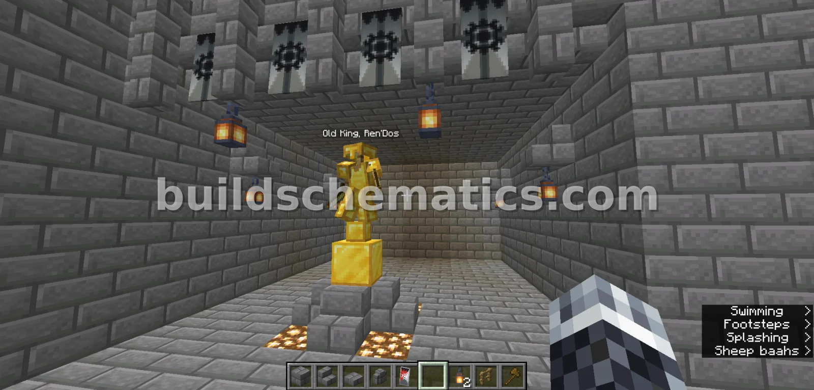 Golden Statue of Old King Rendos — view 3